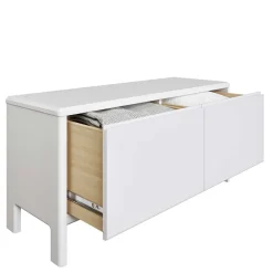 Wohnen 98x48x34 Kommode in Weiß aus Kiefer - Oranias