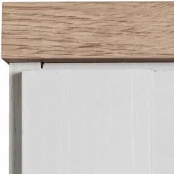 Wohnen Landhausmöbel|Küchenschränke*120x80x35 Kommode in Weiß mit Sonoma Eiche - Nudion I