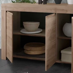 Wohnen 138x81x42 Kommode mit drei Türen - Karika