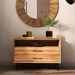 Wohnen Küchenschränke|Sideboards & Kommoden*97x65x45 Kommode mit Fach & 2 Schubladen - Kerfa