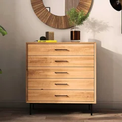 Wohnen Flurkommoden*97x95x45 Kommode mit fünf Schubladen - Kerfa