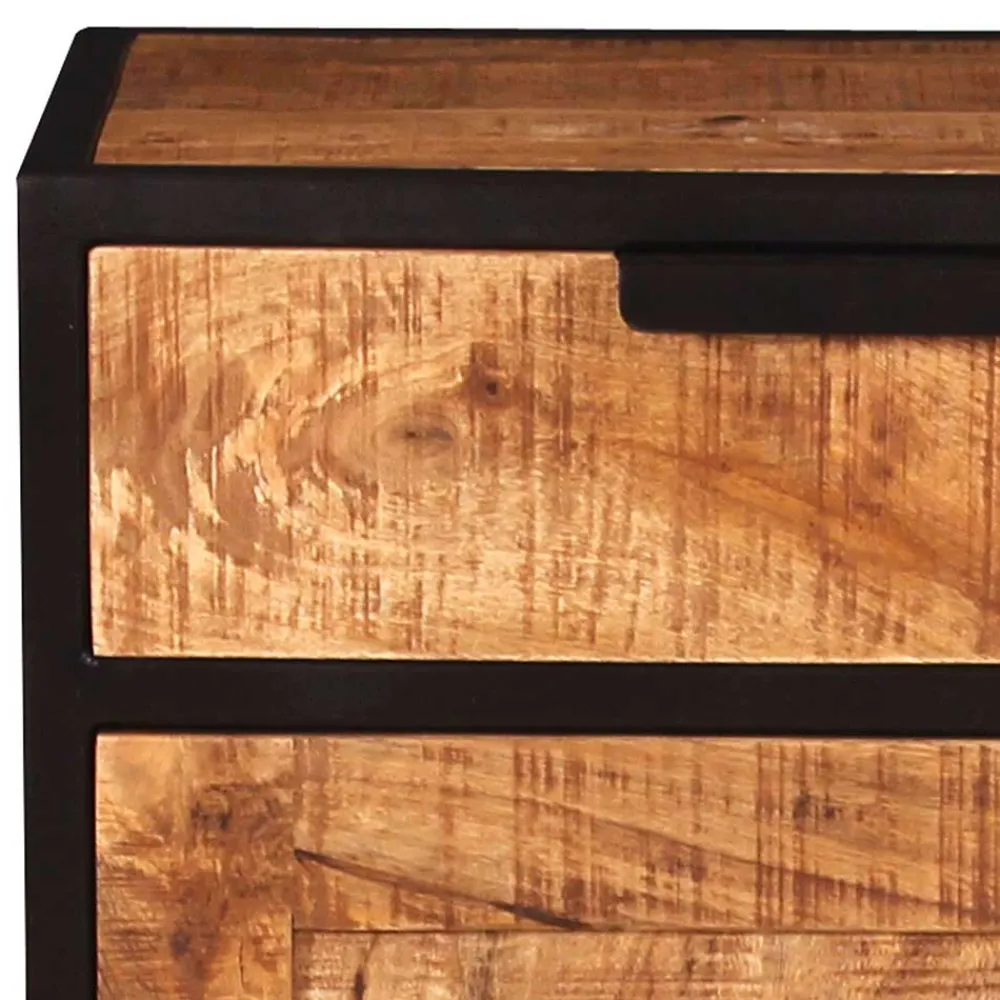 Wohnen 67x62x42 Kommode mit Schublade & Tür - Evradon