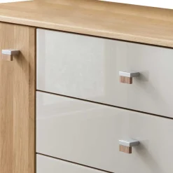 Wohnen 120x86x43 Kommode mit Tür & 5 Schubladen - Emdsiva