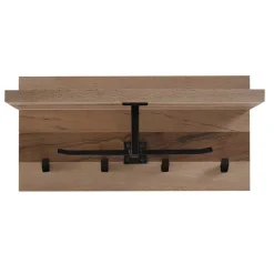 Wohnen 50x25x30 Kompakte Hängegarderobe aus Balkeneiche - Alsbetas