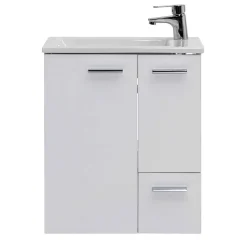 Wohnen Waschtisch|Waschbeckenunterschränke*50x60x25 Komplett-Waschtisch in Weiß - Ernossi