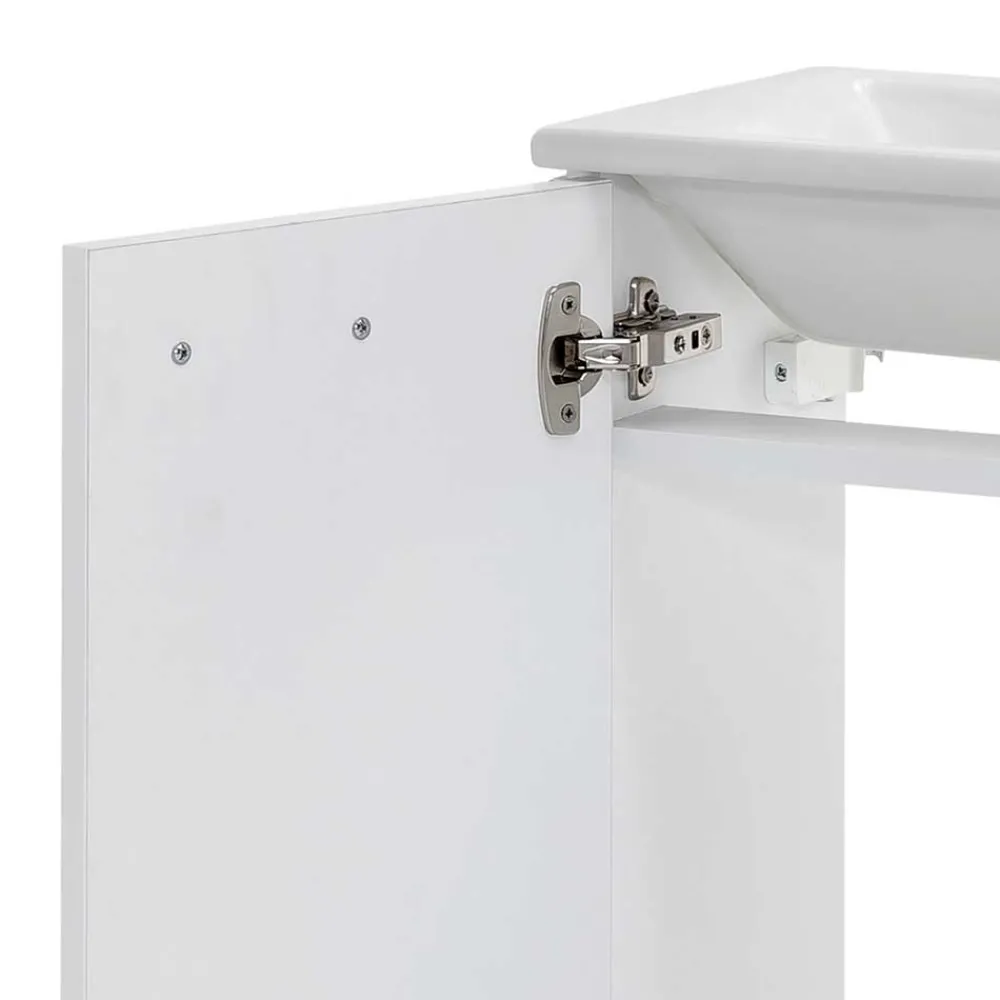 Wohnen Waschtisch|Waschbeckenunterschränke*50x60x25 Komplett-Waschtisch in Weiß - Ernossi
