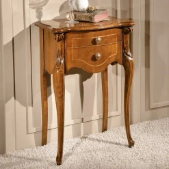 Wohnen 52x79x34 Konsolentisch Kommode in Nussbaum - Carlenna