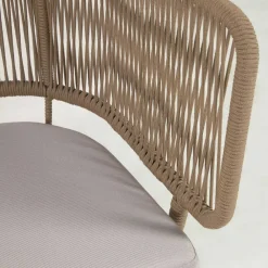 Wohnen 135x80x65 Kordelgeflecht Sofa mit Sitzpolster - Membres