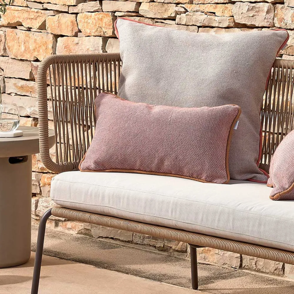 Wohnen 135x80x65 Kordelgeflecht Sofa mit Sitzpolster - Membres