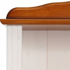 Wohnen 77x181x30 Landhaus Bücherregal aus Kiefer zweifarbig - Conzina