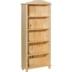 Wohnen 77x180x30 Landhaus Bücherregal mit Kugelfüßen - Kascanu