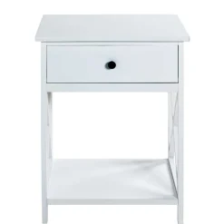 Wohnen 46x60x35 Landhaus Beistelltisch mit Schublade - Liv