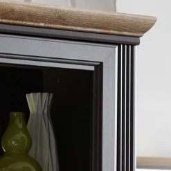 Wohnen Esszimmer-Vitrinen|Esszimmerschränke*164x204x48 Landhaus Buffet mit LED Licht - Thumbs