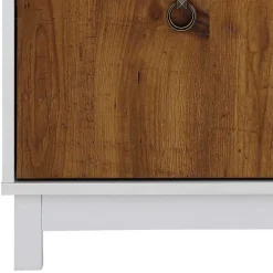 Wohnen 92x46x45 Landhaus Flurbank mit zwei Türen - Efalias