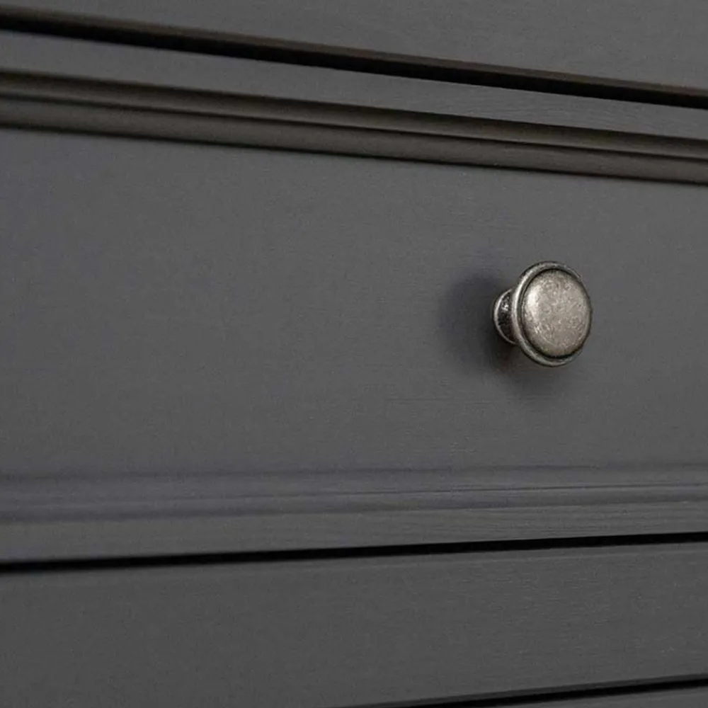 Wohnen 90x130x45 Landhaus Highboard in Grau & Eiche - Witenga