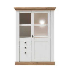 Wohnen Vitrinen|Wohnzimmer-Vitrinen*102x139x44 Landhaus Highboard zweifarbig - Diatara I