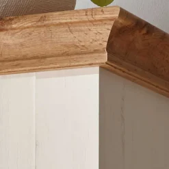 Wohnen Vitrinen|Wohnzimmer-Vitrinen*102x139x44 Landhaus Highboard zweifarbig - Diatara I