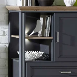 Wohnen Sideboards & Kommoden|Landhausmöbel*93x150x42 Landhaus Hochkommode mit LED - Thumbs