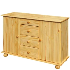 Wohnen Küchenschränke|Sideboards & Kommoden*119x81x38 Landhaus Kombi Kommode mit Kugelfüßen - Kascanu