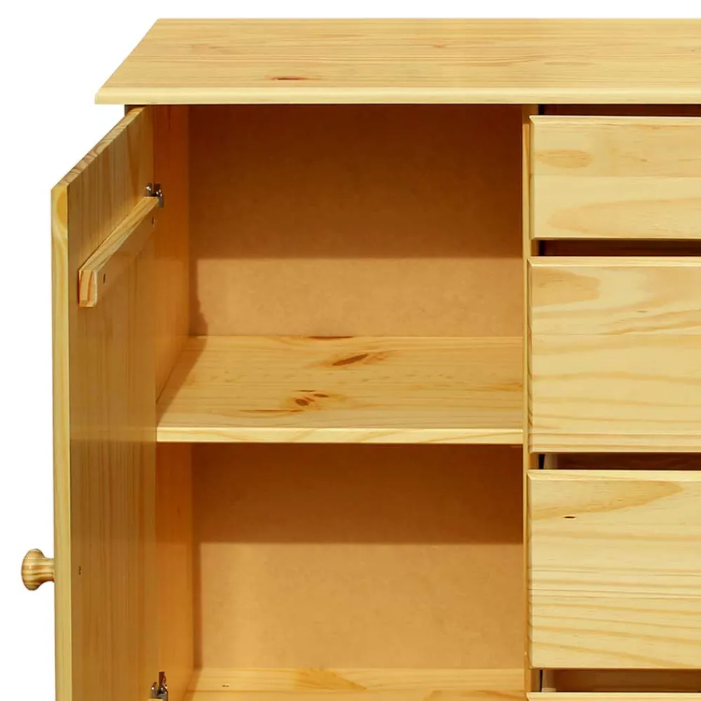 Wohnen Küchenschränke|Sideboards & Kommoden*119x81x38 Landhaus Kombi Kommode mit Kugelfüßen - Kascanu