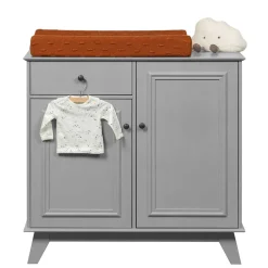 Wohnen 98x93x55 Landhaus Kommode in Schlamm Grau - Vrenman