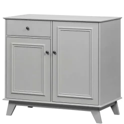 Wohnen 98x93x55 Landhaus Kommode in Schlamm Grau - Vrenman