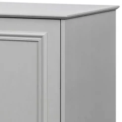 Wohnen 98x93x55 Landhaus Kommode in Schlamm Grau - Vrenman