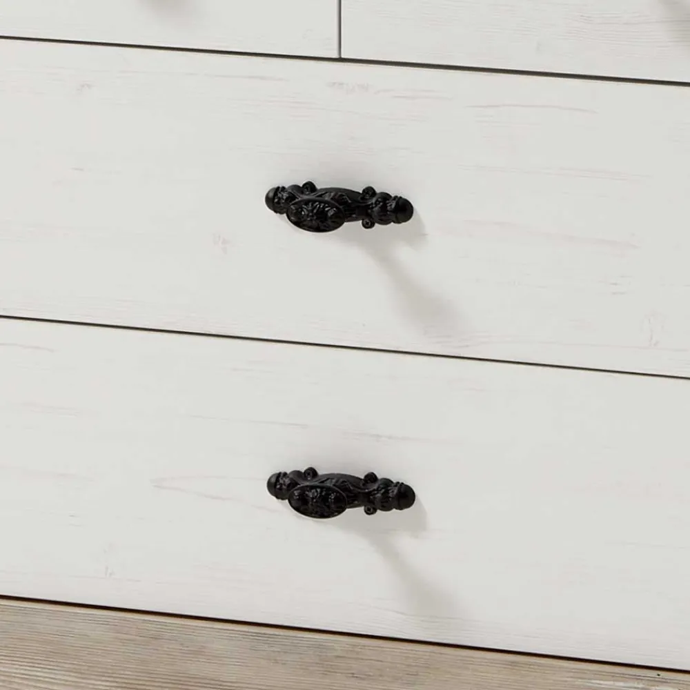 Wohnen Flurkommoden*107x84x45 Landhaus Kommode mit 4 Schubladen - Nedita