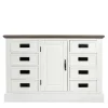 Wohnen Flurkommoden*114x77x41 Landhaus Kommode mit acht Schubladen - Bleaks