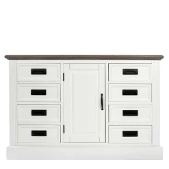 Wohnen Flurkommoden*114x77x41 Landhaus Kommode mit acht Schubladen - Bleaks