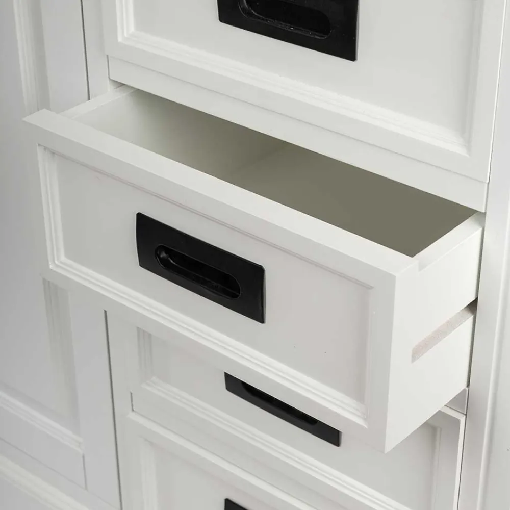 Wohnen Flurkommoden*114x77x41 Landhaus Kommode mit acht Schubladen - Bleaks