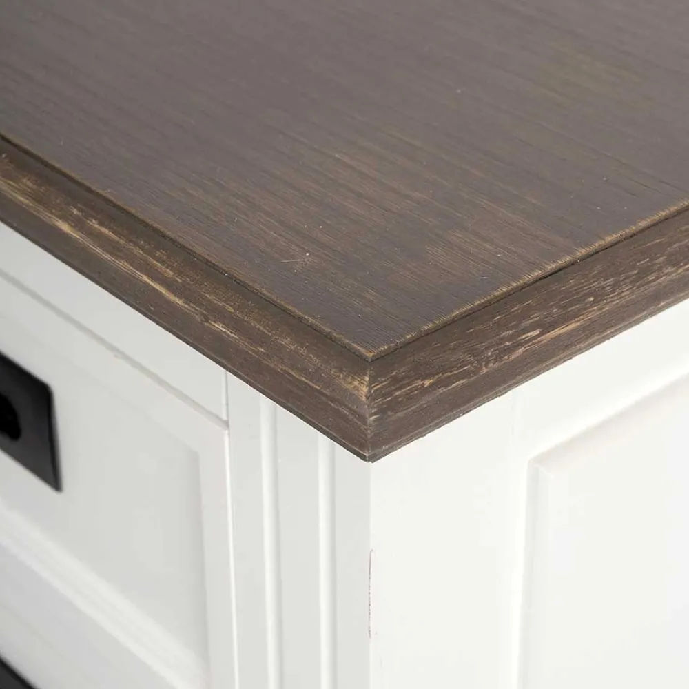 Wohnen Flurkommoden*114x77x41 Landhaus Kommode mit acht Schubladen - Bleaks