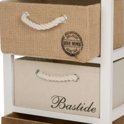 Wohnen 38x74x28 Landhaus Kommode mit vier Schubladen - Amare