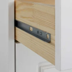 Wohnen 81x93x37 Landhaus Schuhschrank in Weiß gewachst - Vesrav