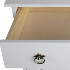 Wohnen 81x93x37 Landhaus Schuhschrank in Weiß gewachst - Vesrav