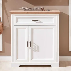 Wohnen Schuhschränke*93x102x41 Landhaus Schuhschrank mit Schublade - Nurelcas