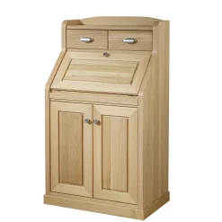 Wohnen 70x120x45 Landhaus Sekretär in Eiche - Mapilia