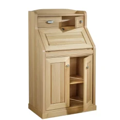 Wohnen 70x120x45 Landhaus Sekretär in Eiche - Mapilia