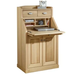 Wohnen 70x120x45 Landhaus Sekretär in Eiche - Mapilia