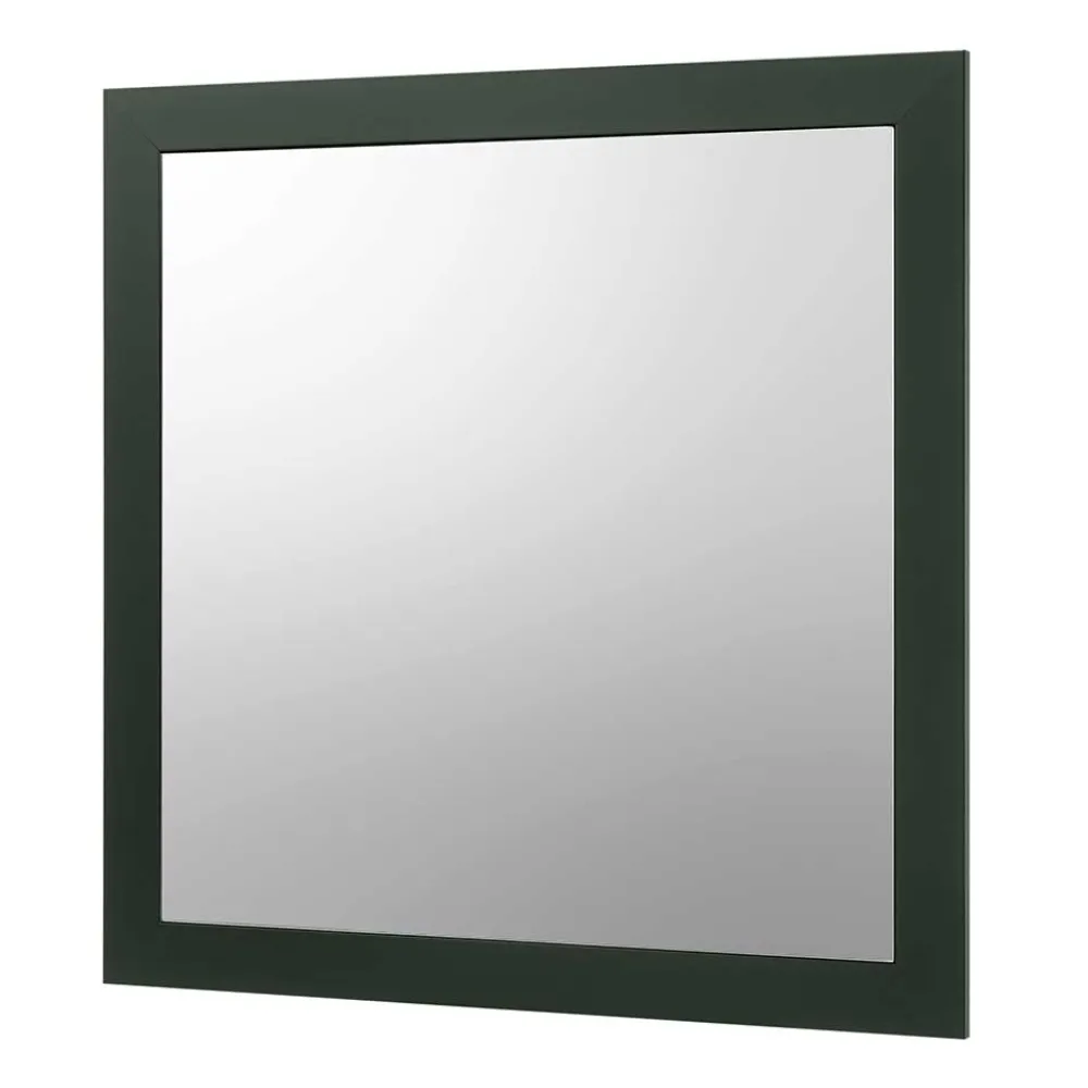 Wohnen 82x82x2 Landhaus Spiegel in Dunkelgrün - Niestov