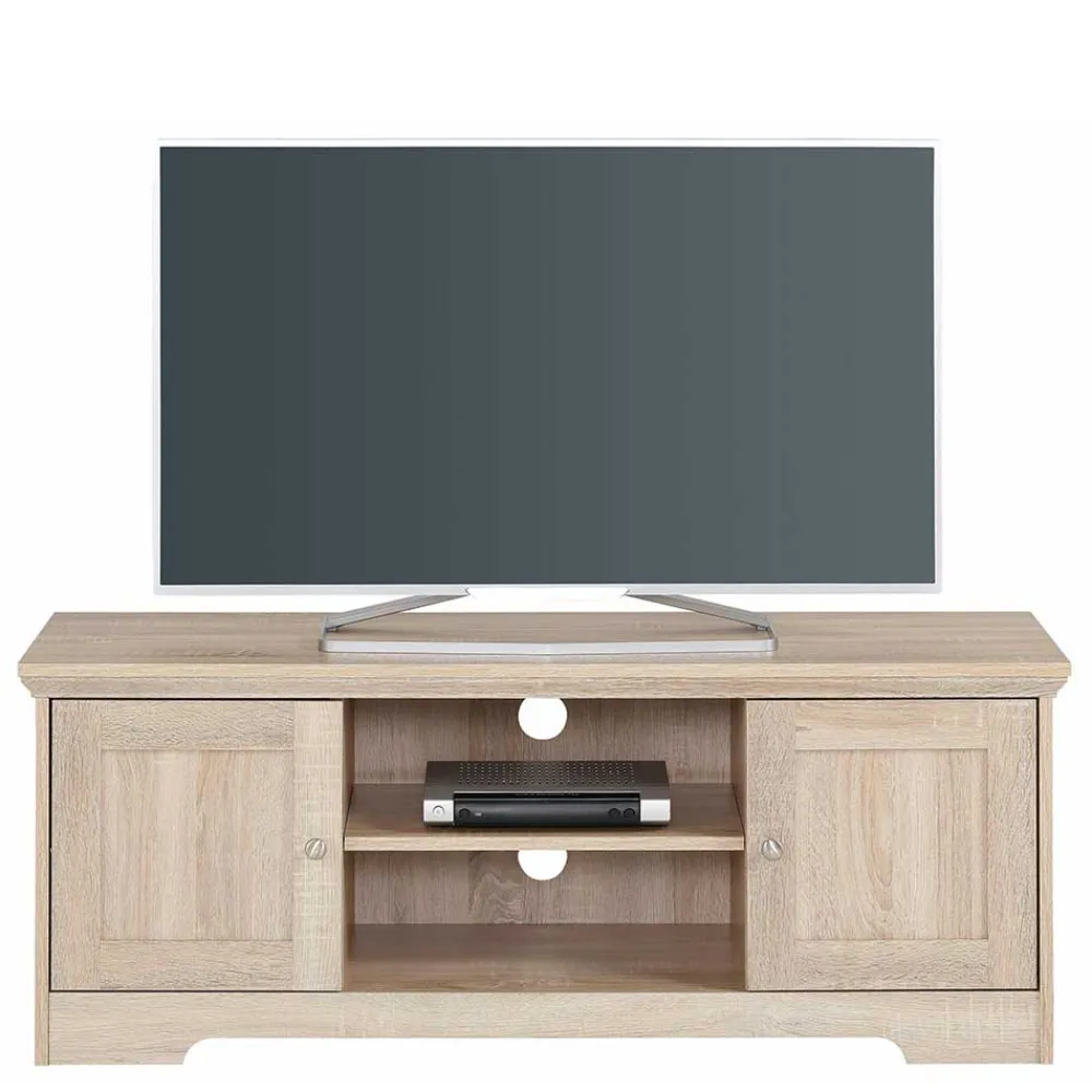 Wohnen Sideboards & Kommoden|Landhausmöbel*120x45x40 Landhaus TV Element in Eiche Holzdekor - Rienva