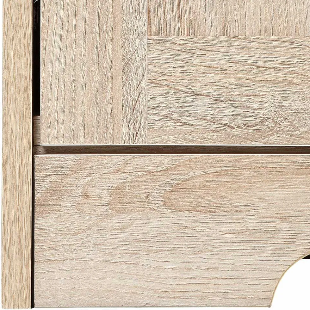 Wohnen Sideboards & Kommoden|Landhausmöbel*120x45x40 Landhaus TV Element in Eiche Holzdekor - Rienva