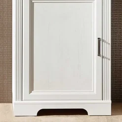 Wohnen Vitrinen|Wohnzimmer-Vitrinen*66x204x42 Landhaus Vitrine mit Licht - Sinolita