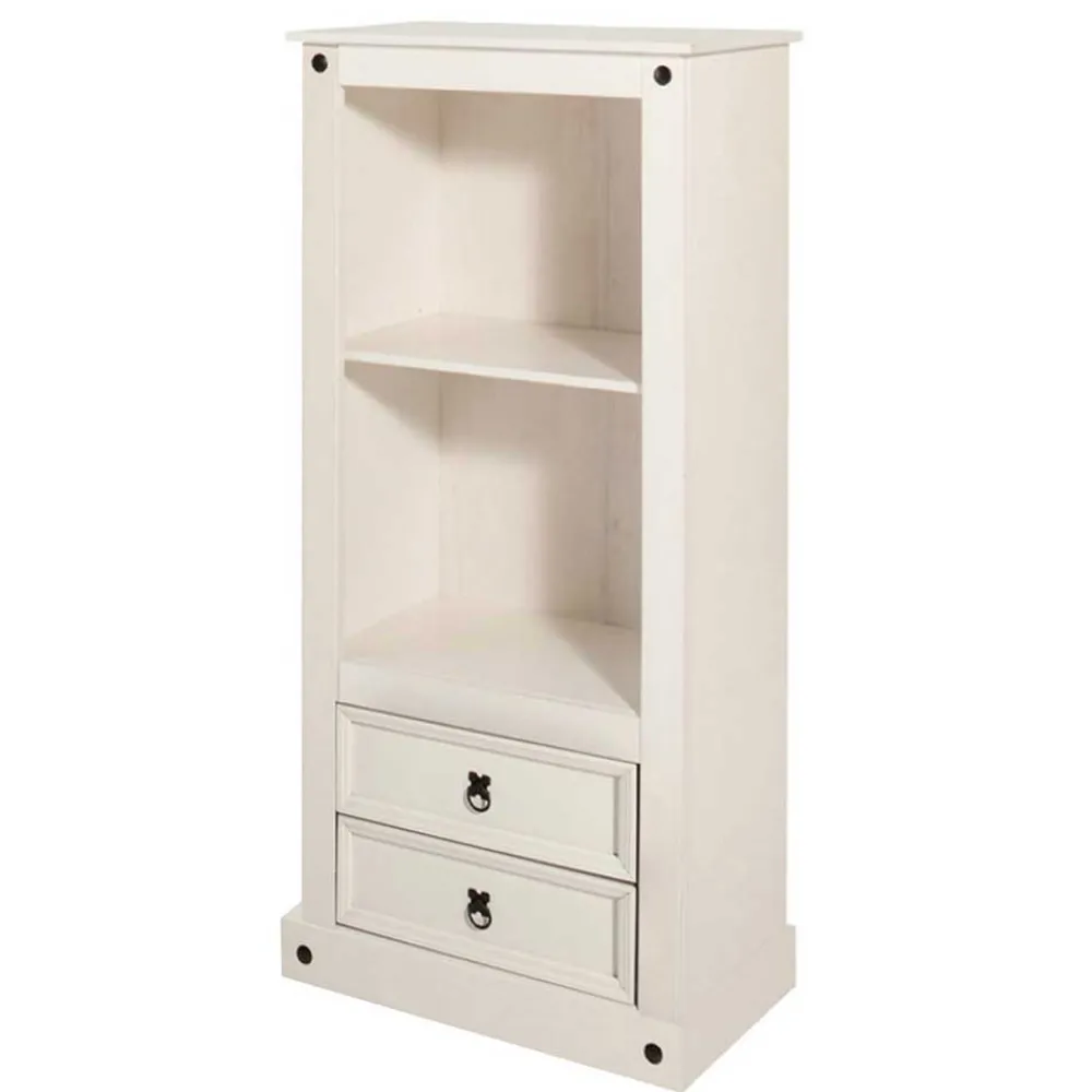 Wohnen 65x140x38 Landhausregal in Weiß - Henvic