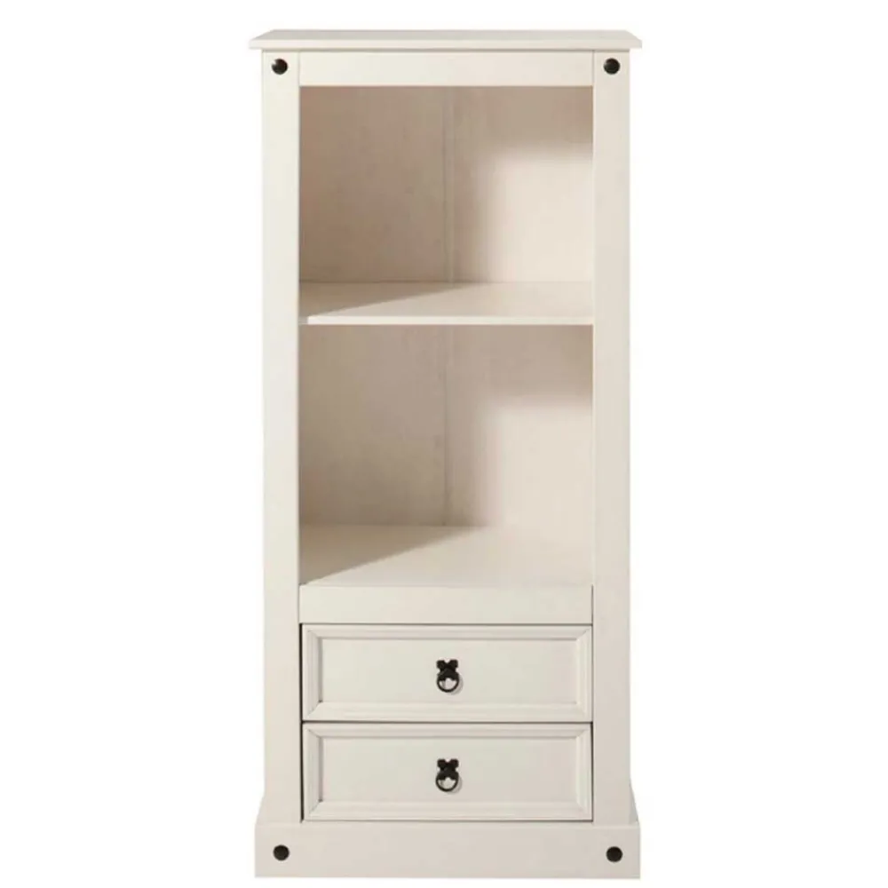 Wohnen 65x140x38 Landhausregal in Weiß - Henvic