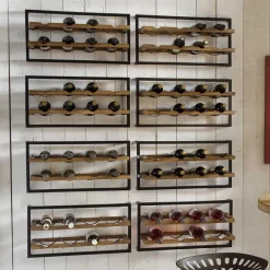 Wohnen 65x25x35 Loft Weinregal für die Wand - Mendoza