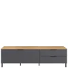 Wohnen 16x47x47 Lowboard mit zwei Schubladen & Klappe - Lurys I
