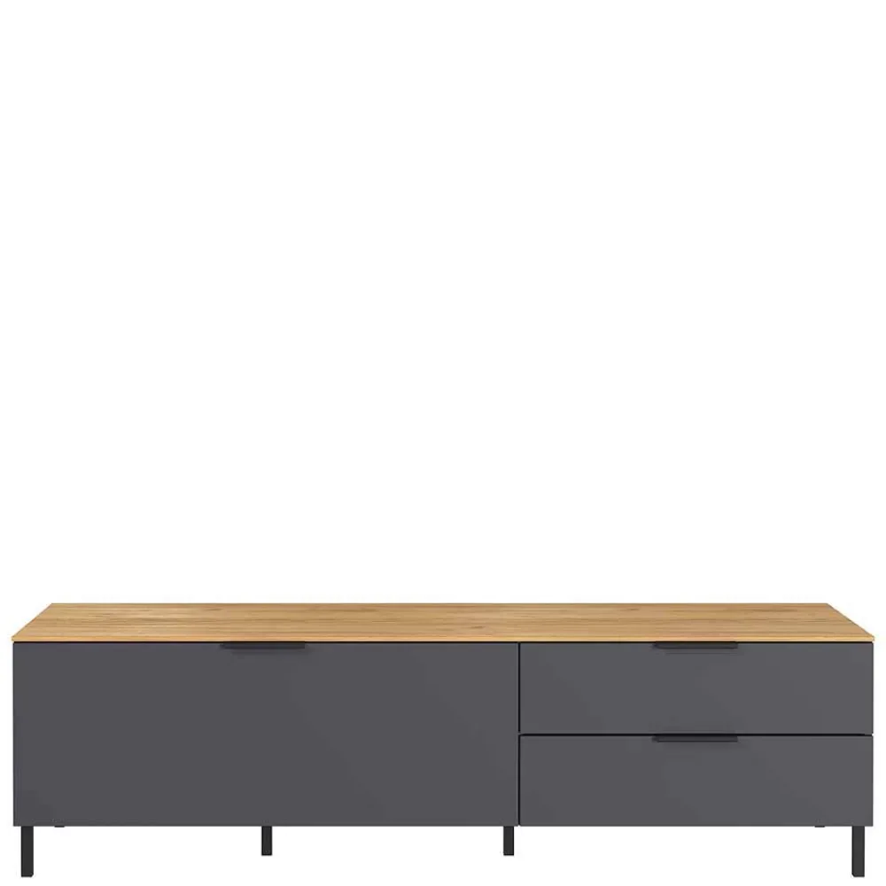 Wohnen 16x47x47 Lowboard mit zwei Schubladen & Klappe - Lurys I