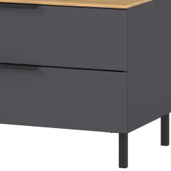 Wohnen 16x47x47 Lowboard mit zwei Schubladen & Klappe - Lurys I