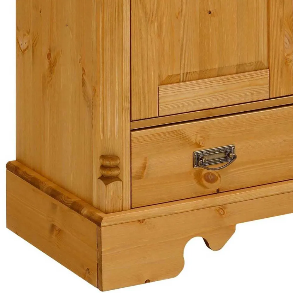 Wohnen Glasmöbel|Massivholzmöbel*100x147x45 Massivholz Highboard im Landhaus Stil - Fausanda